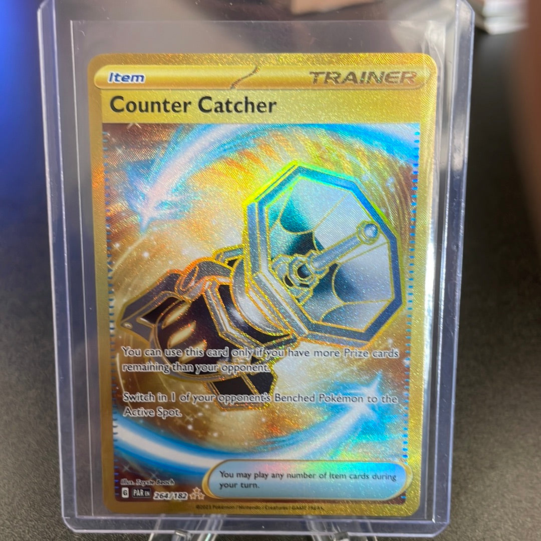 Pokemon TCG 2023 Counter Catcher Trainer Gold Paradox Rift, 264/182 – Hobby  Card Shop