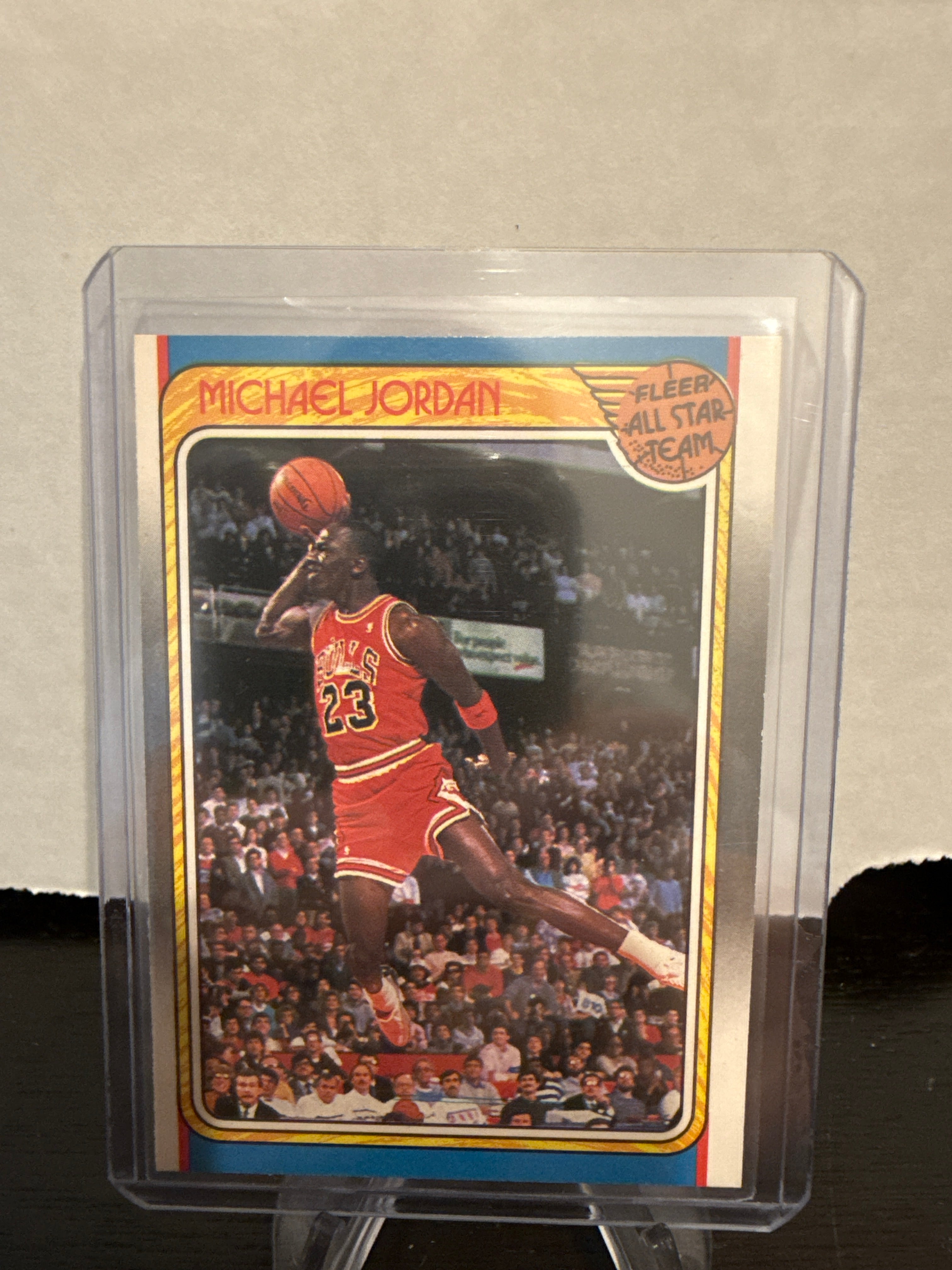 michael jordan fleer all star team card 1988