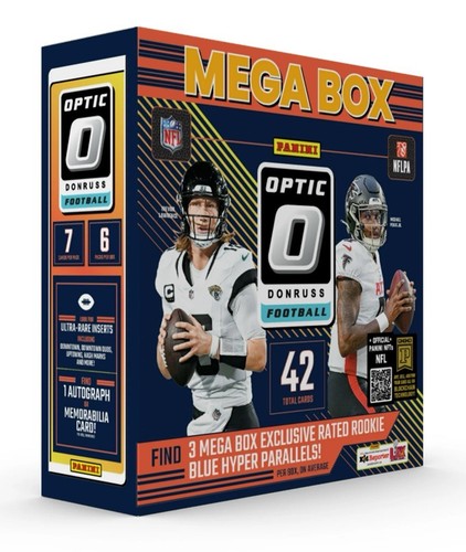 2024 Panini Donruss Optic Football Mega Box - Blue Hyper Parallel Cards