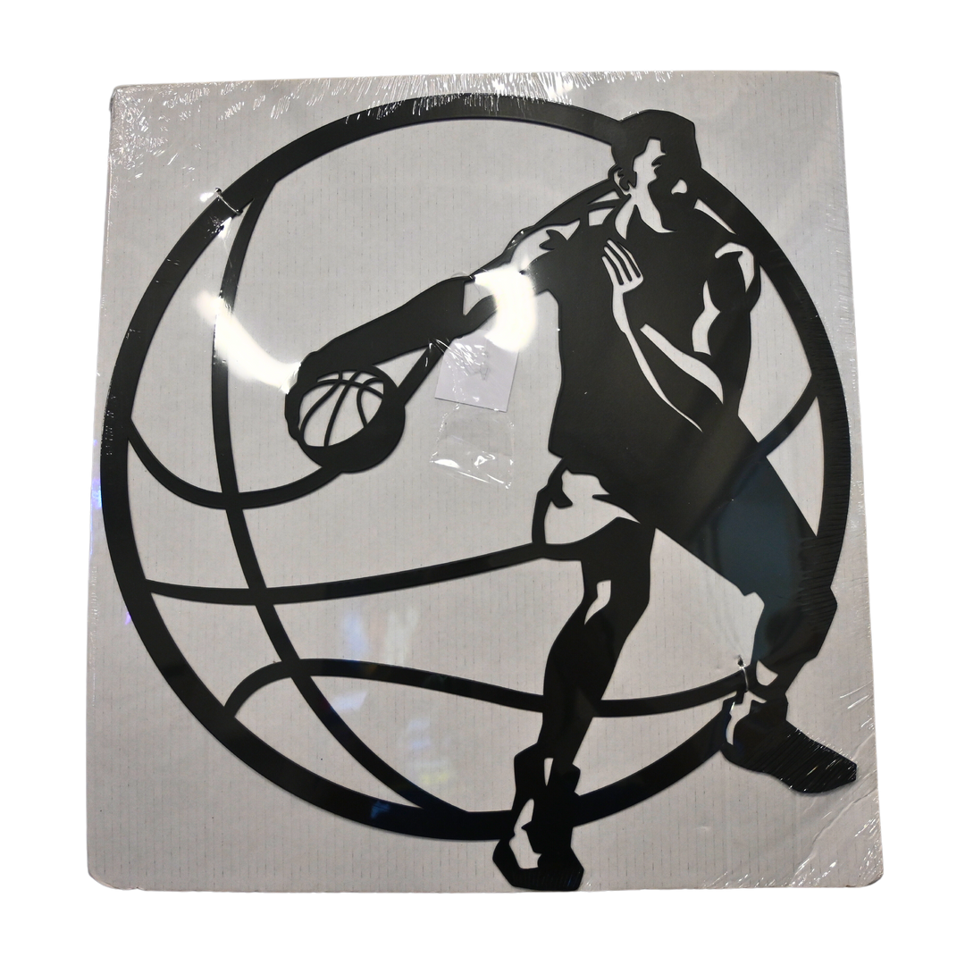 Die Cut Basketball Metal Wall Art