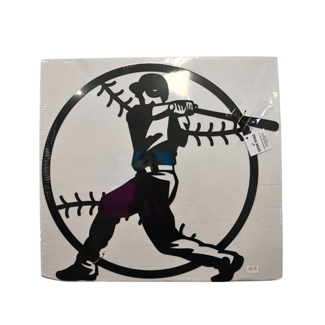 Die Cut Baseball Metal Wall Art