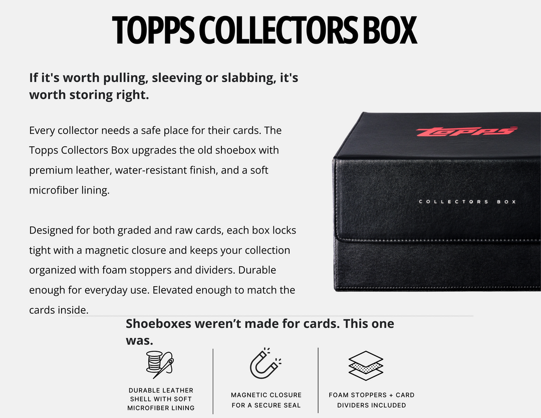 Topps 3 Row Graded Card Storage Box
