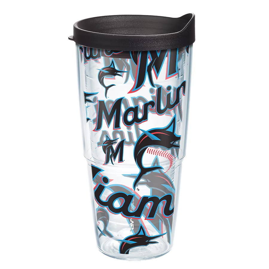 Miami Marlins Tervis 24oz. All Over Classic Tumbler