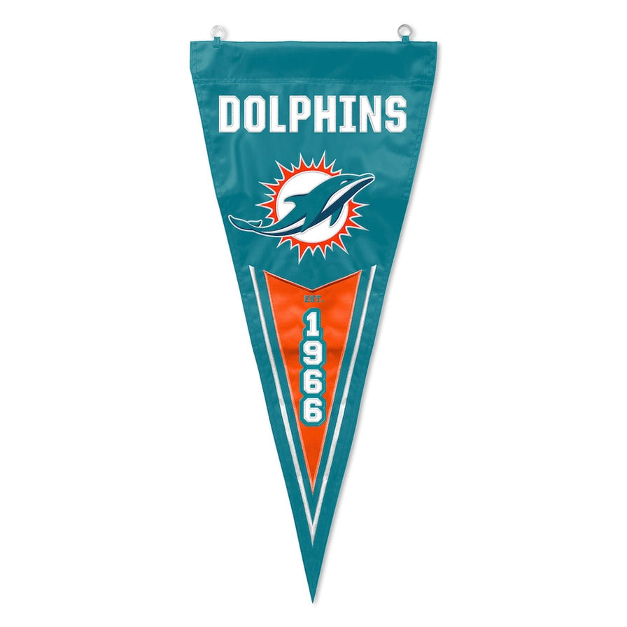Miami Dolphins Pennant, 34"x13"