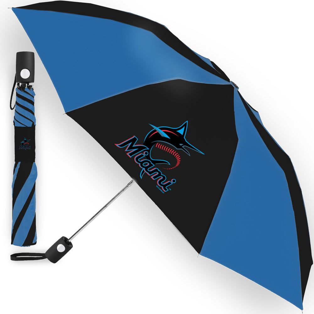 Miami Marlins Auto-Folding Umbrella