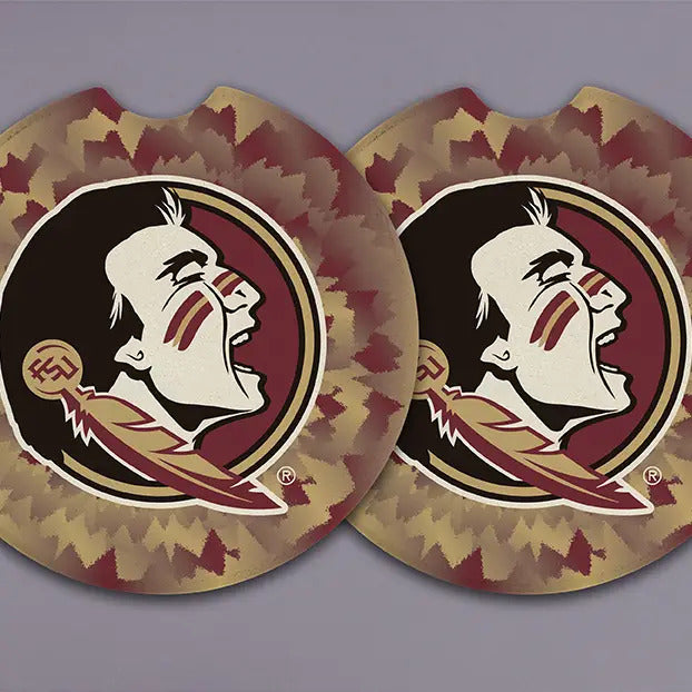NCAA FSU Tie Dye Travel Coaster