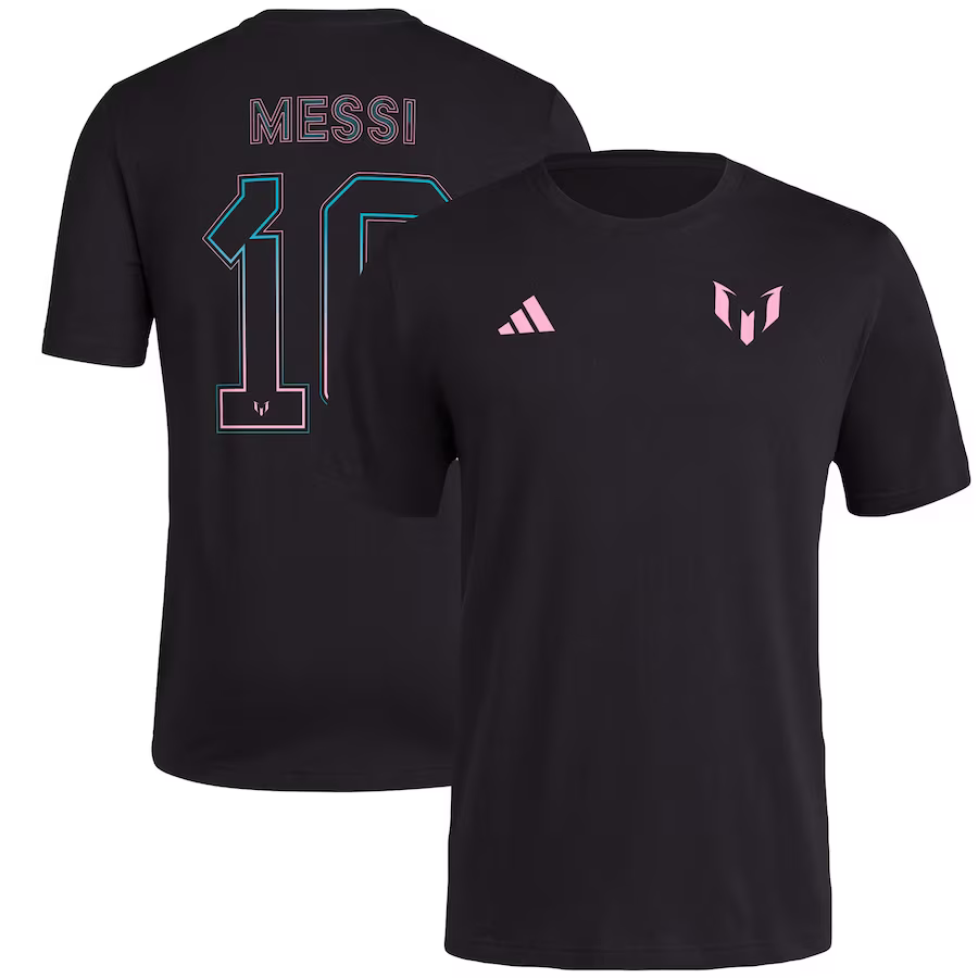 Lionel Messi x Adidas Black Jersey T-Shirt