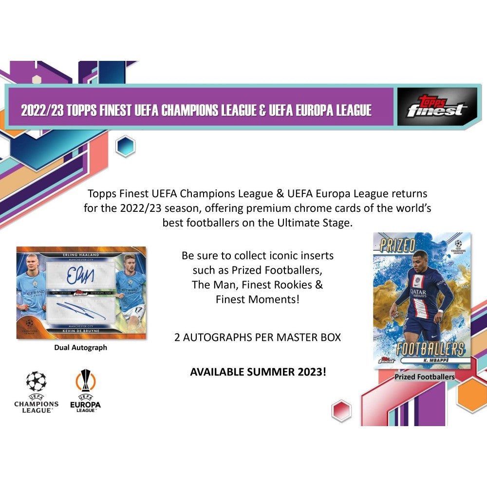 2022-23 Topps UEFA Club Competitions Finest Soccer Hobby Mini Box