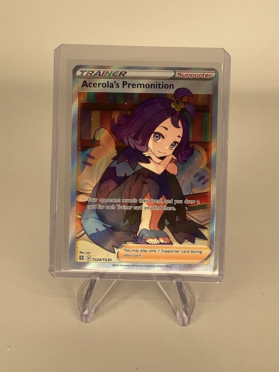 Pokemon TCG 2022 Acerola's Premonition Brilliant Stars Full Art, TG24/TG30