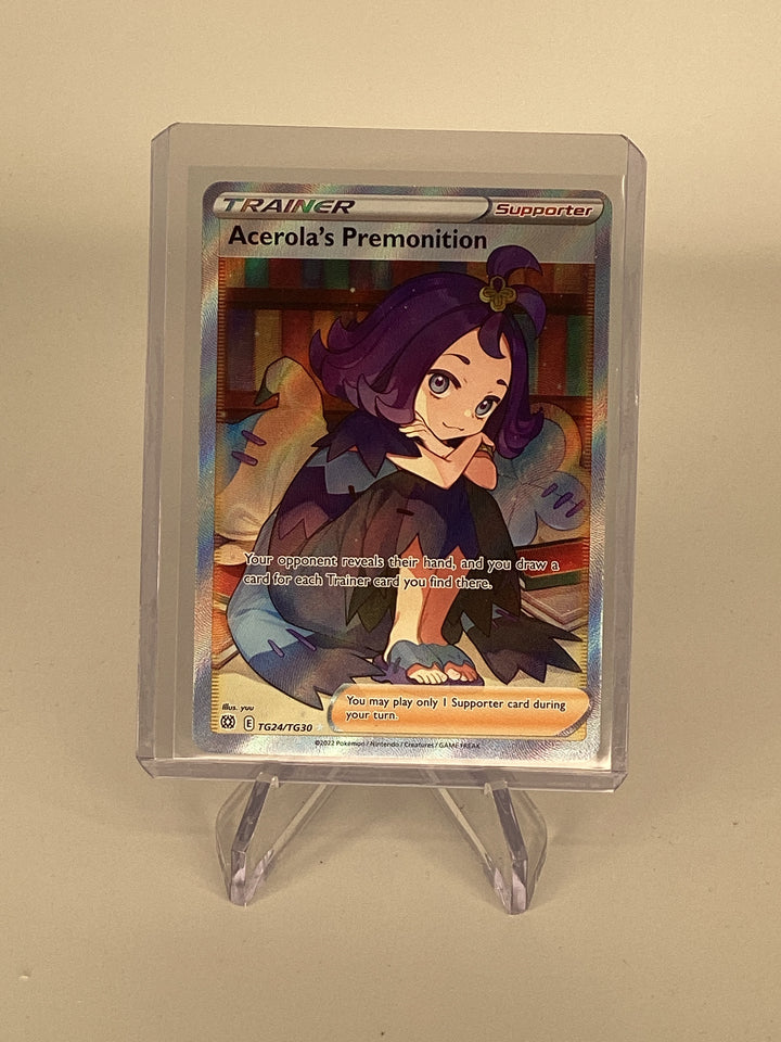 Pokemon TCG 2022 Acerola's Premonition Brilliant Stars Full Art, TG24/TG30