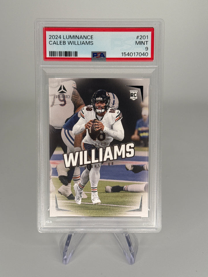 Caleb Williams 2024 Panini Luminance SSP Mystery Redemption Rookie, PSA 9 Mint
