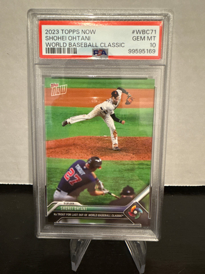 Shohei Ohtani 2023 Topps Now World Baseball Classic, PSA 10 Gem Mint