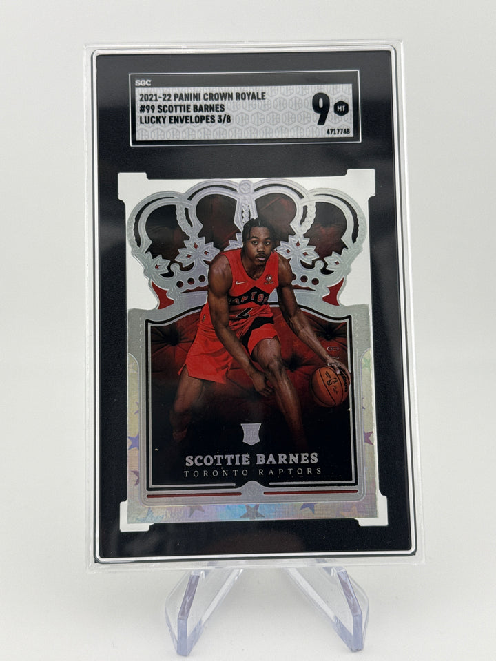 Scottie Barnes 2021 Panini Crown Royale Lucky Envelopes Rookie, 3/8, SGC 9 Mint