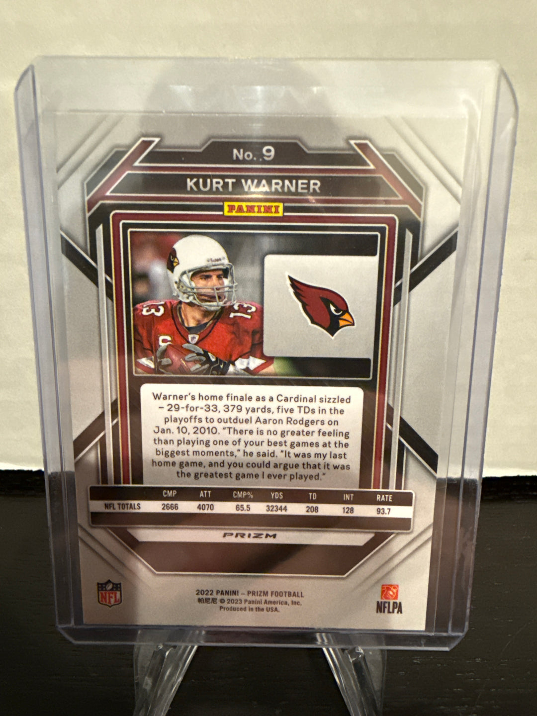 Kurt Warner 2022 Panini Prizm Snakeskin SSP