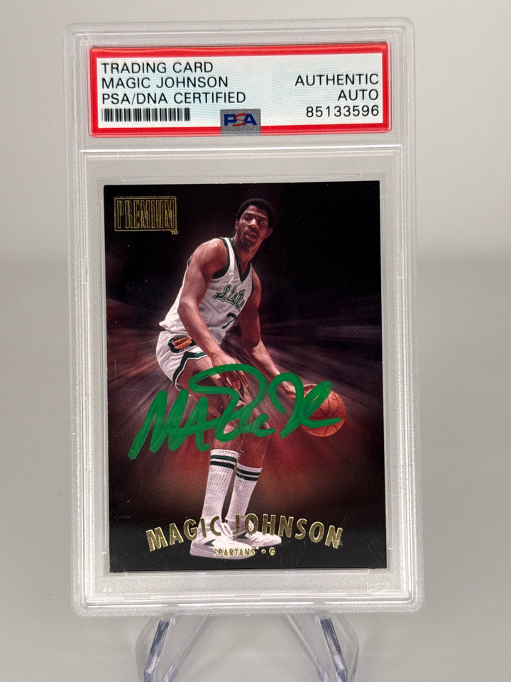 Magic Johnson 2014 Skybox Premium, PSA Authentic Auto