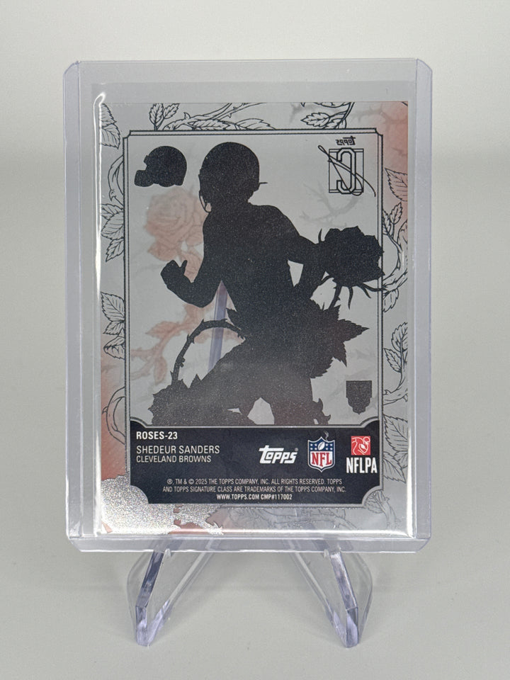 Shedeur Sanders 2025 Topps Signature Class Roses SSP Case Hit Rookie