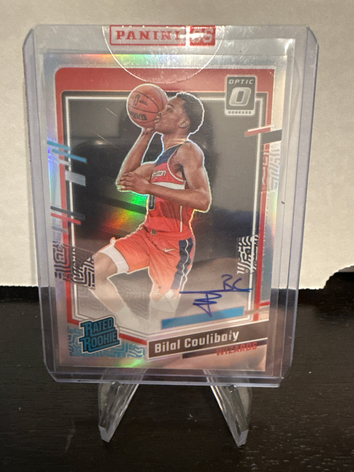 Bilal Coulibaly 2023 Panini Donruss Optic Holo Rated Rookie Auto