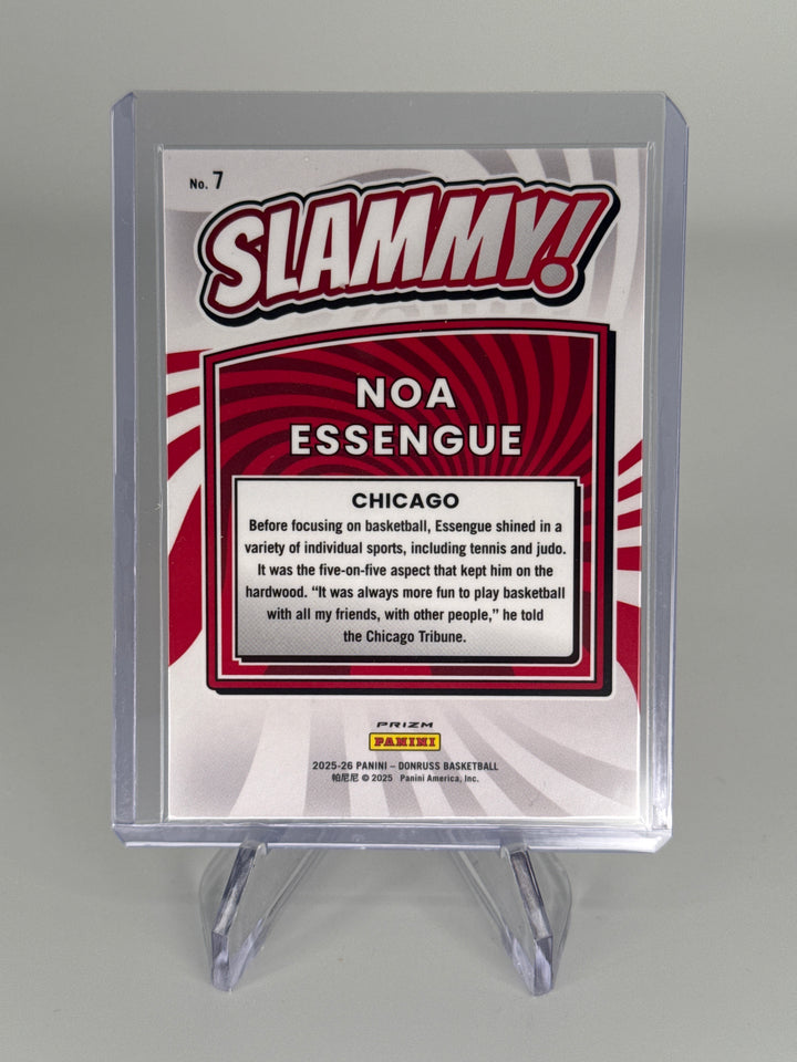 Noa Essengue 2026 Panini Donruss SLAMMY SSP Case Hit Rookie