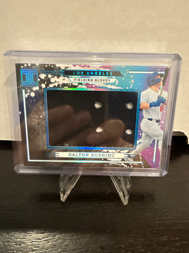 Dalton Rushing 2024 Panini Impeccable Fielding Glove Relic, 2/6