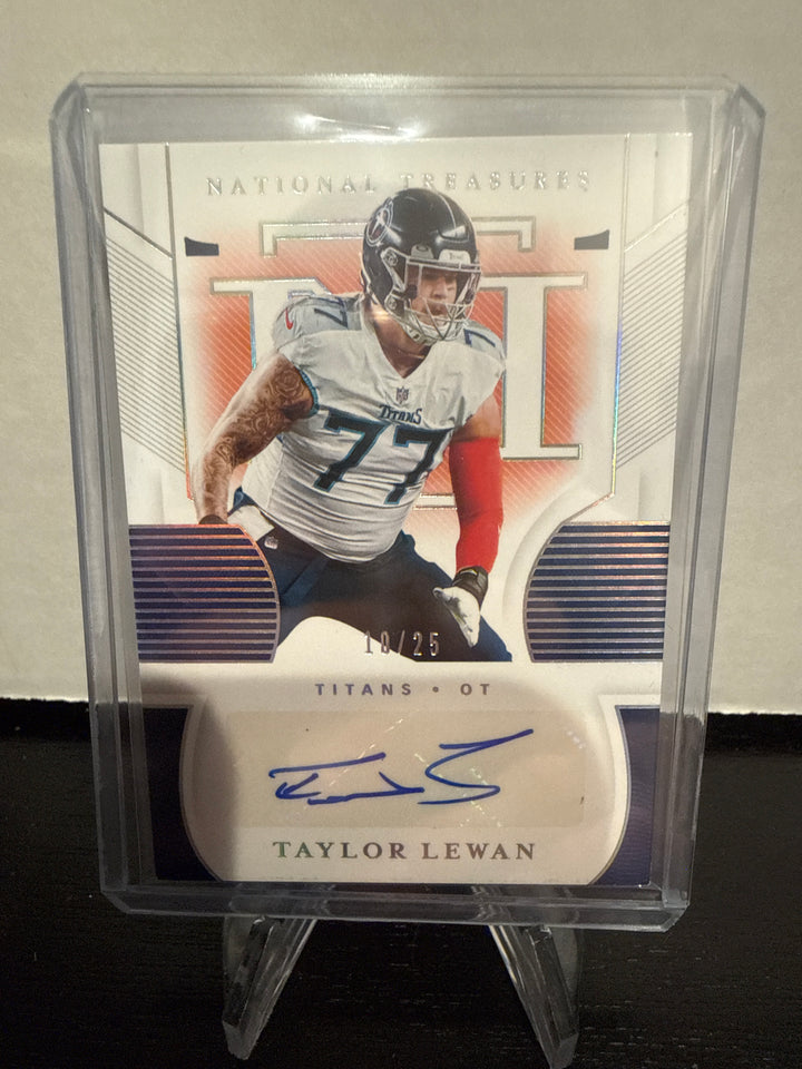 Taylor Lewan 2020 Panini National Treasures Auto, 10/25