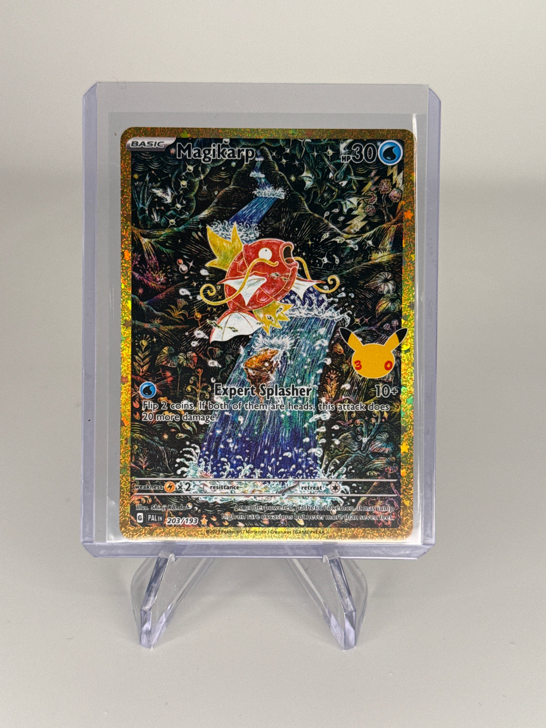 Pokemon TCG 2026 Magikarp 30th Anniversary Illustration Rare, 203/193