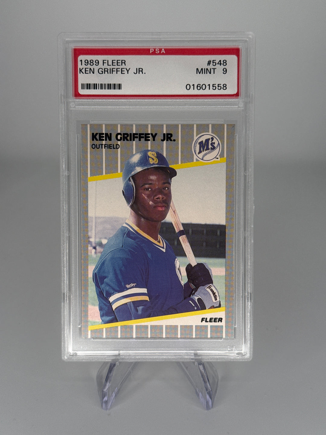 Ken Griffey Jr. 1989 Fleer Rookie, PSA 9 Mint