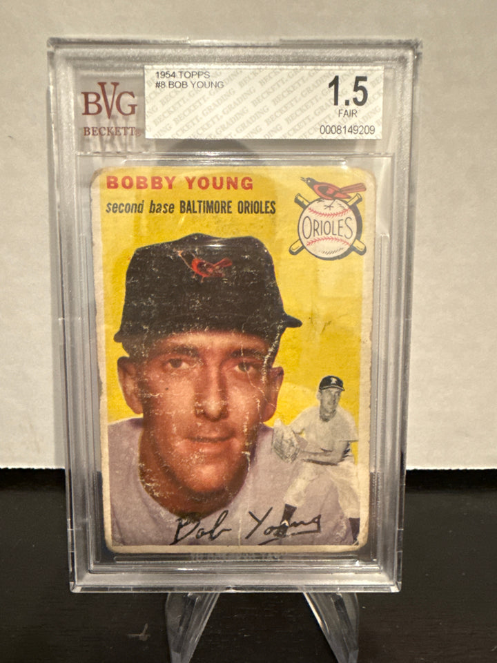 Bobby Young 1954 Topps, BVG 1.5
