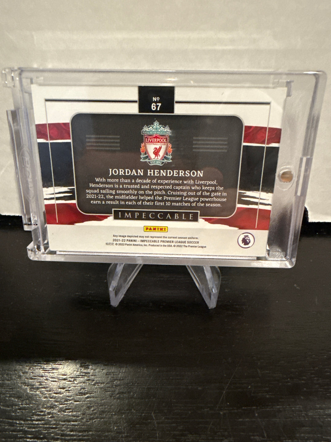 Jordan Henderson 2021-2022 Panini Impeccable 1 Oz Silver Bar, 4/4