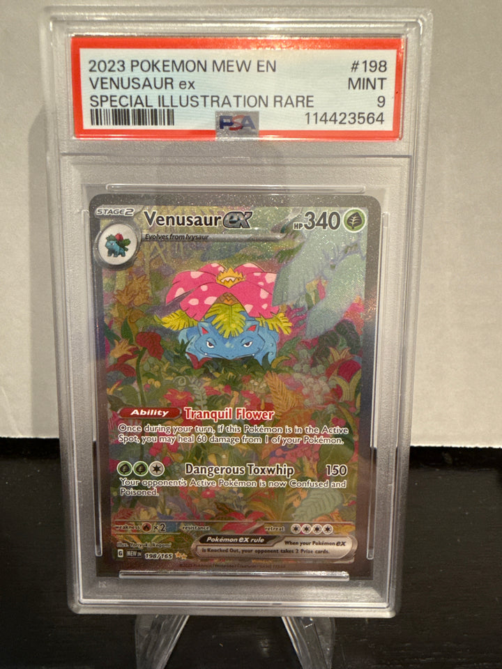 Pokémon TCG 2023 Venusaur EX Special Illustration Rare, 198/165, PSA 9 Mint