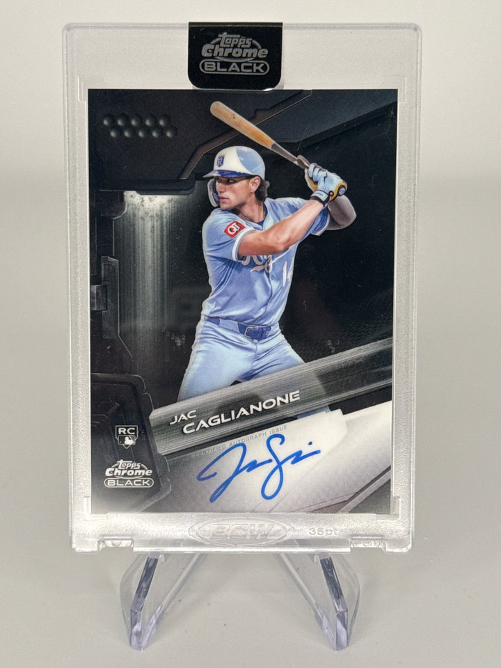 Jac Caglianone 2026 Topps Chrome Black Rookie Auto