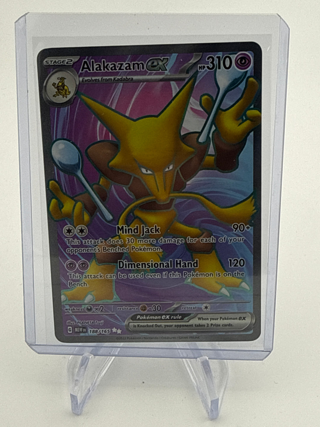 Pokémon TCG 2023 Alakazam EX Special Ultra Rare, 188/165