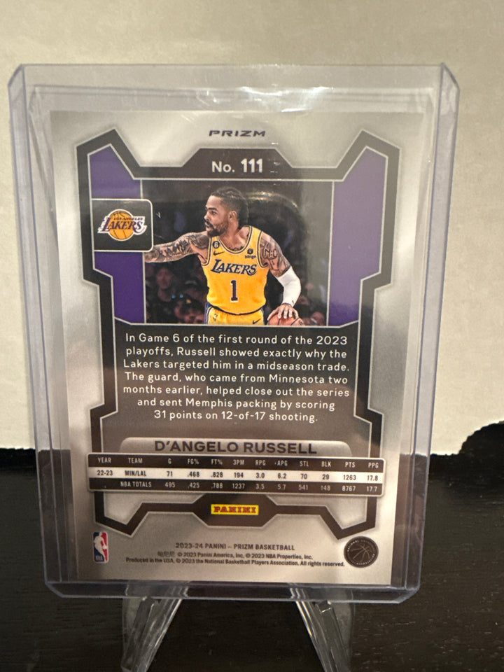 D'Angelo Russell 2023 Panini Prizm King Snake SSP