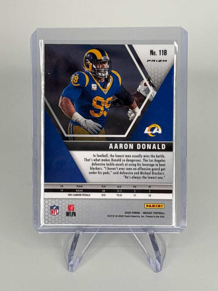 Aaron Donald 2020 Panini Mosaic SSP Genesis