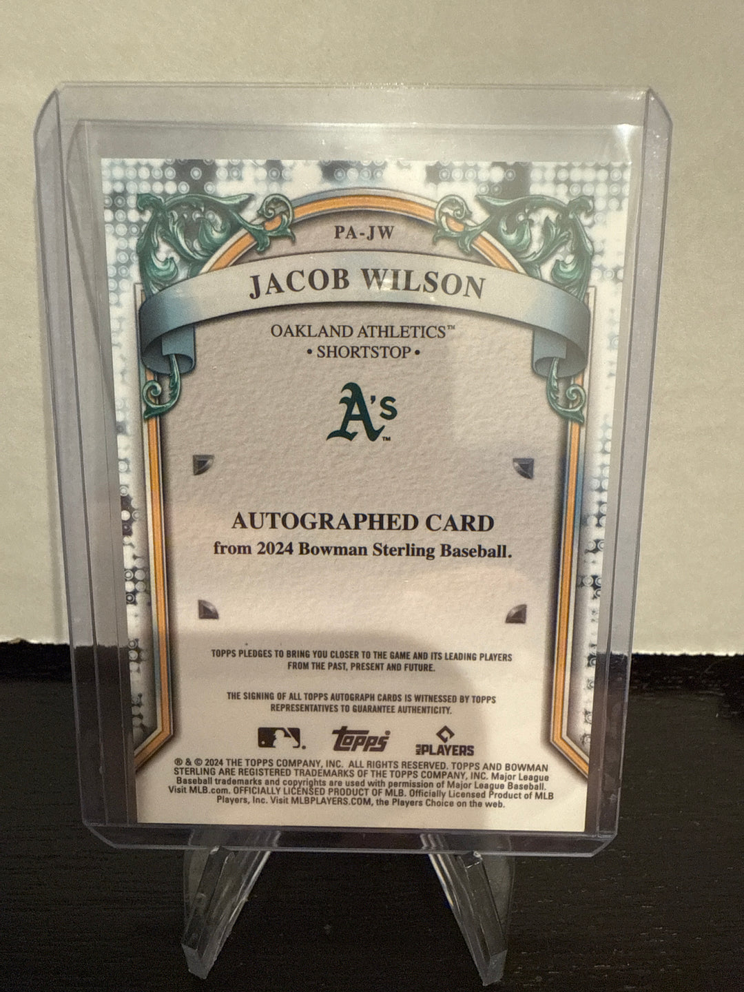 Jacob Wilson 2024 Bowman Sterling Auto