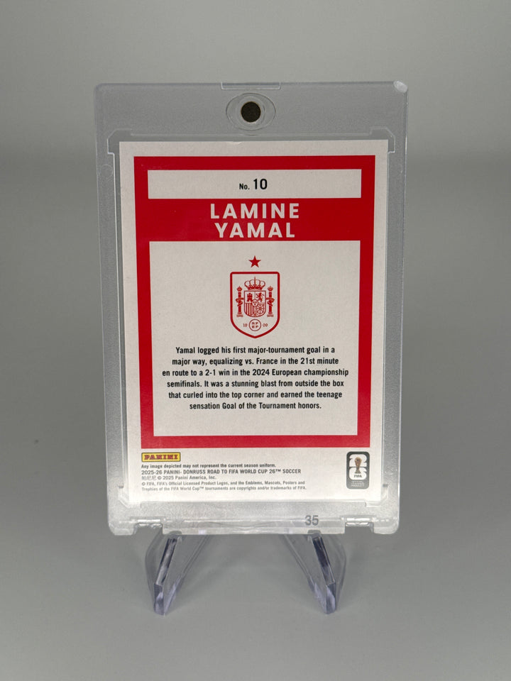 Lamine Yamal 2025-2026 Panini Donruss Road to FIFA World Cup Blue Swirl, 016/399