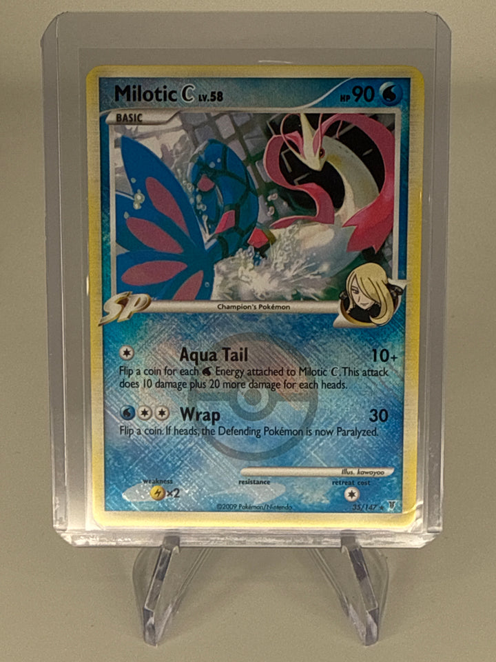 Pokemon TCG 2009 Milotic C LV. 58 Supreme Victors Crosshatch Holo, 35/147