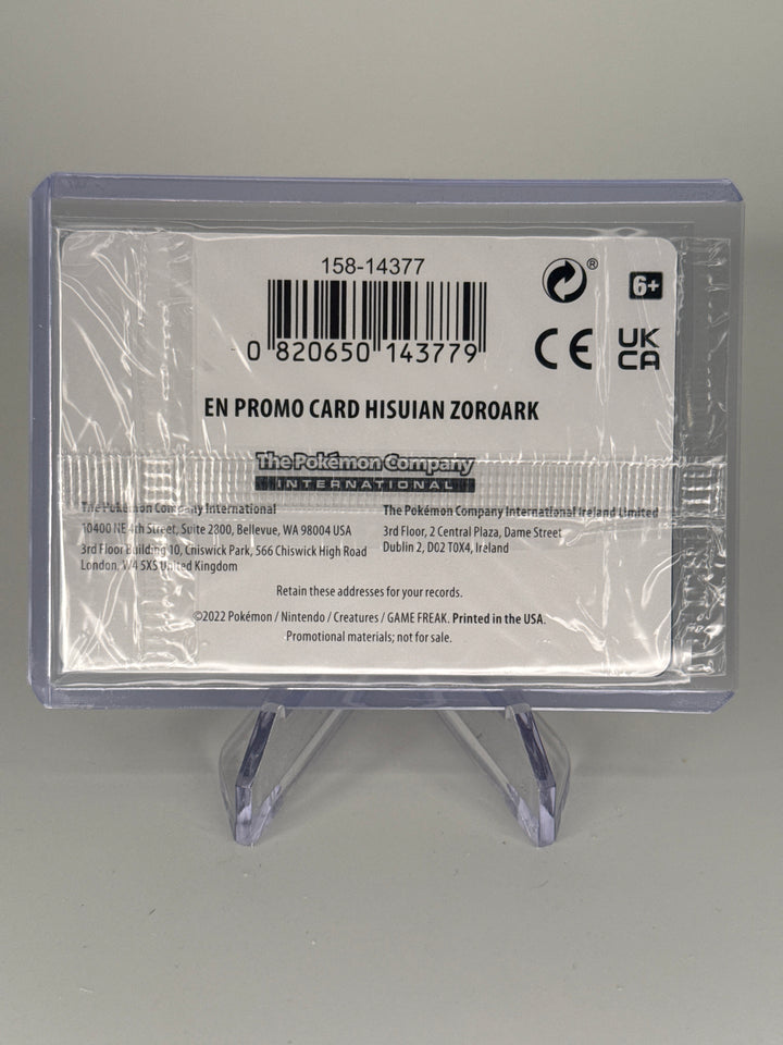 Pokemon TCG 2022 Hisuian Zoroark Lost Origins Gamestop Stamp Sealed Promo, 076/196