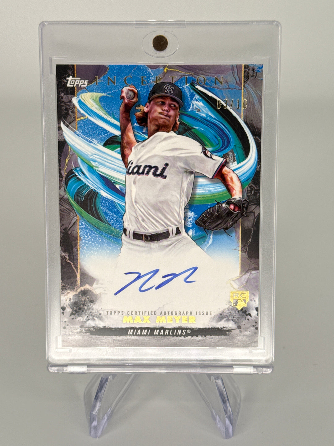 Max Meyer 2023 Topps Inception Blue Rookie Auto, 03/10