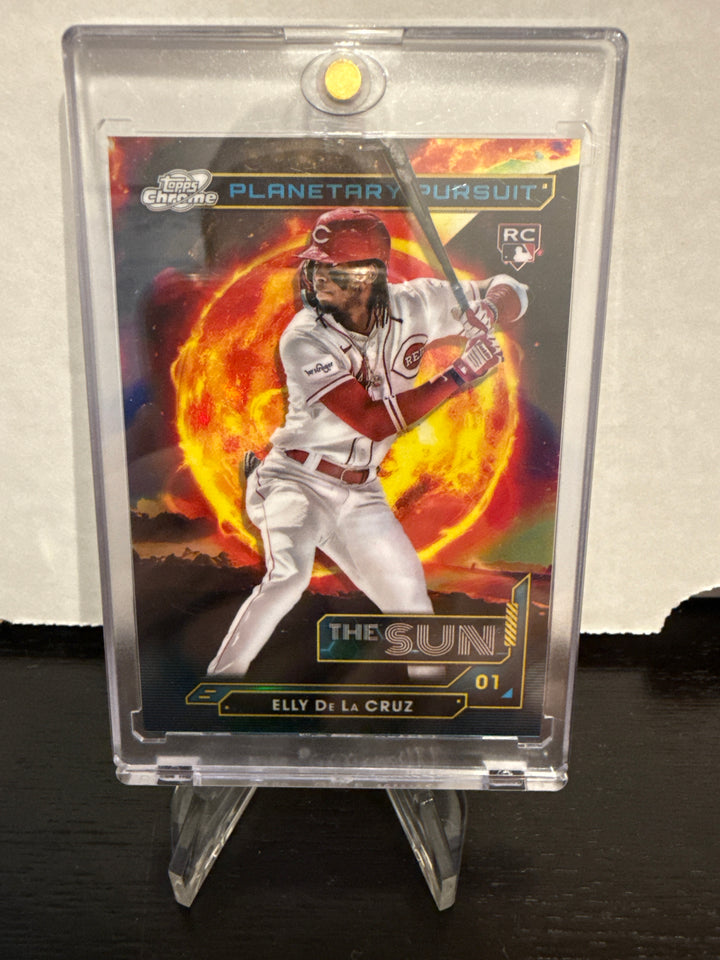 Elly De La Cruz 2024 Topps Cosmic Chrome Planetary Pursuit Rookie, The Sun, SSP Case Hit