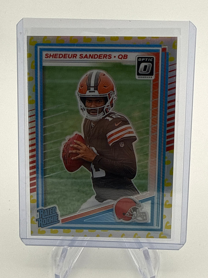 Shedeur Sanders 2025 Panini Donruss Optic Flex Emoji, 183/199