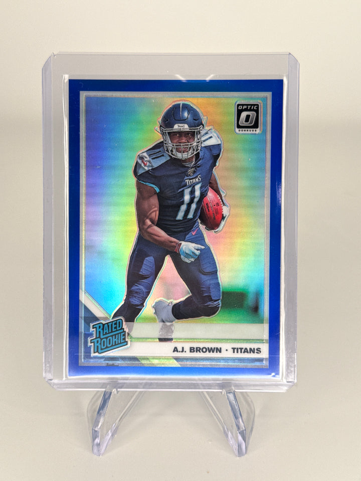 AJ Brown 2019 Panini Donruss Optic Blue Prizm Rookie, 127/150