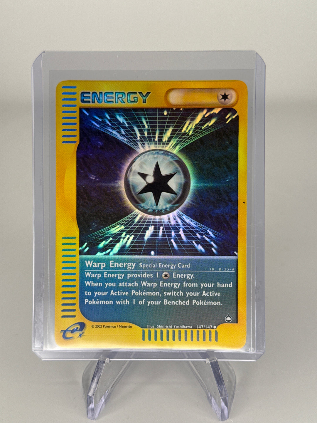 Pokemon TCG 2002 Warp Energy Aquapolis Reverse Holo, 147/147