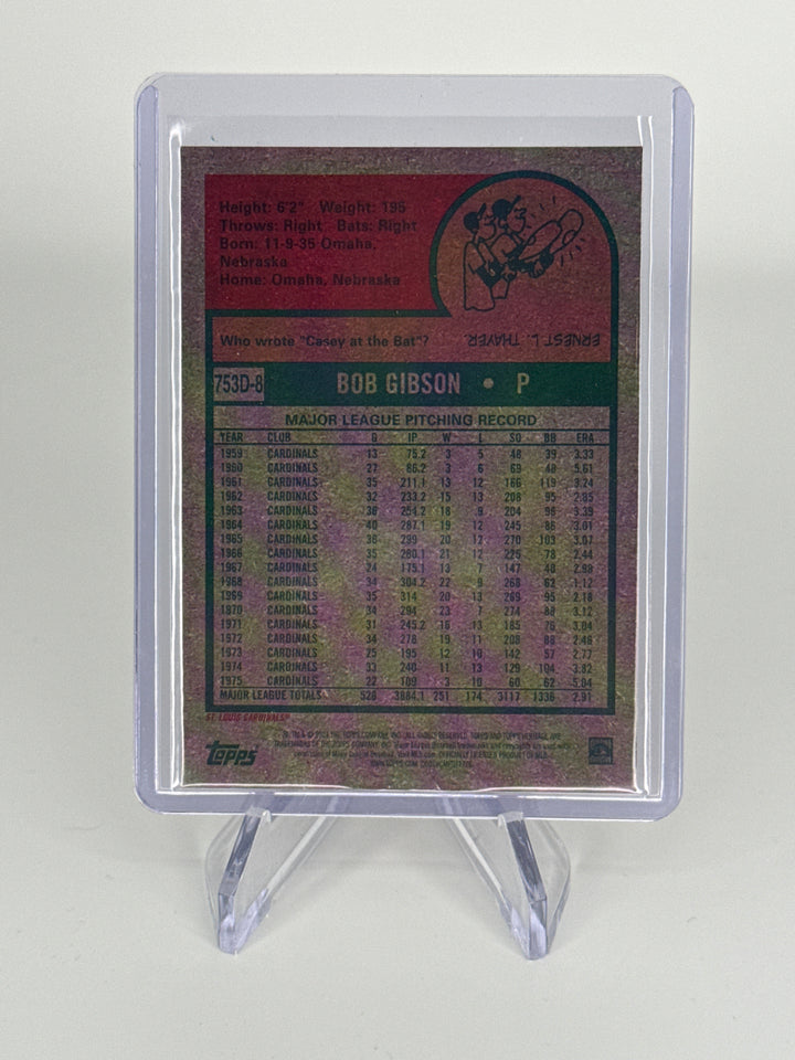 Bob Gibson 2024 Topps Heritage Lenticular SSP Case Hit