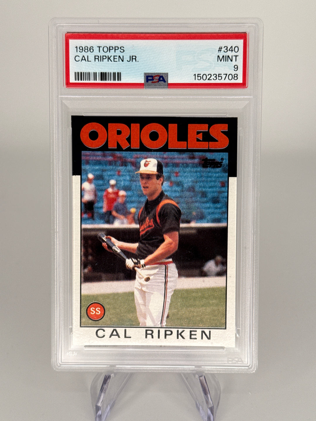 Cal Ripken Jr. 1986 Topps, PSA 9 Mint