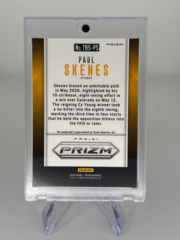 Paul Skenes 2026 Panini Prizm Silver Auto