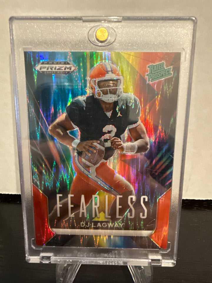 DJ Lagway 2024 Panini Prizm Fearless Rated Prospect Red Flash, 07/49