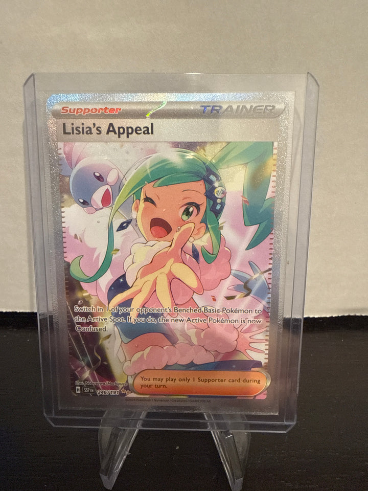Pokémon TCG 2024 Lisia's Appeal Trainer Surging Sparks Special Illustration Rare, 246/191