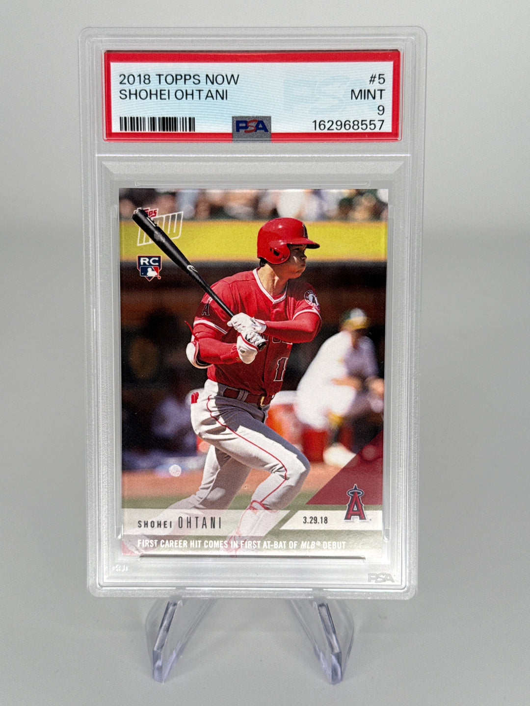 Shohei Ohtani 2018 Topps Now Rookie, PSA 9 Mint