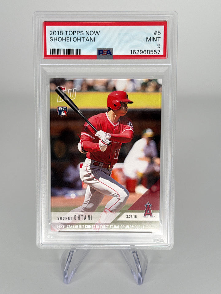 Shohei Ohtani 2018 Topps Now Rookie, PSA 9 Mint