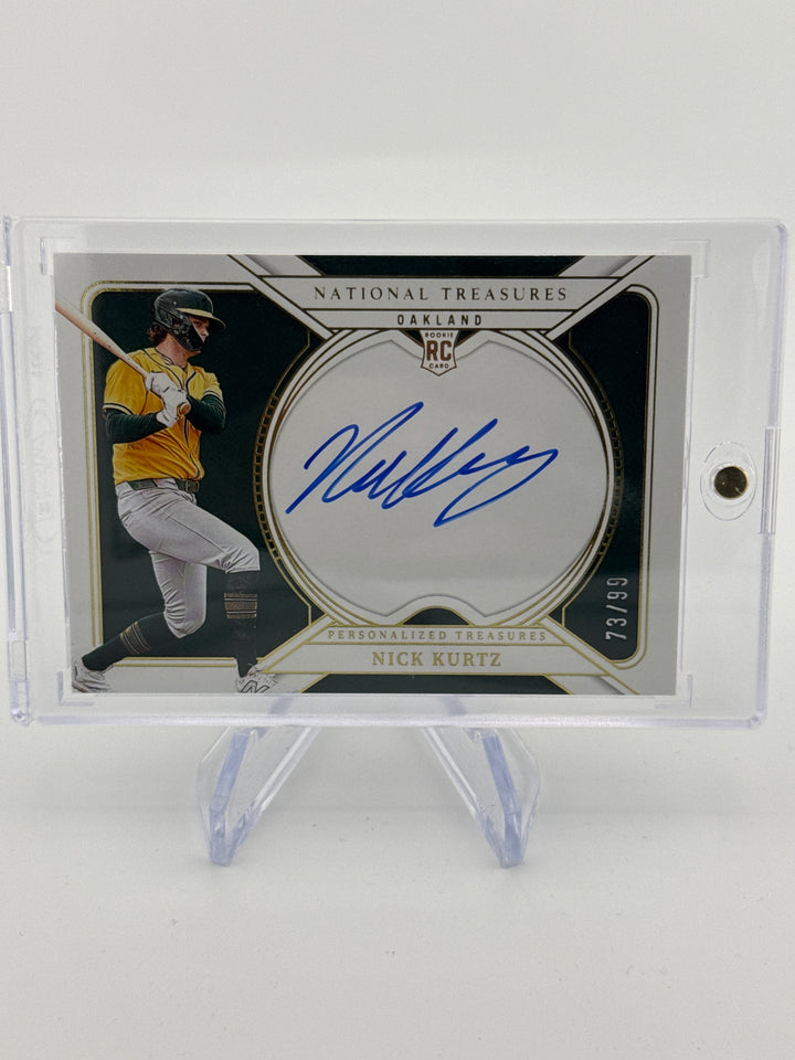 Nick Kurtz 2025 Panini National Treasures Rookie Auto, 73/99